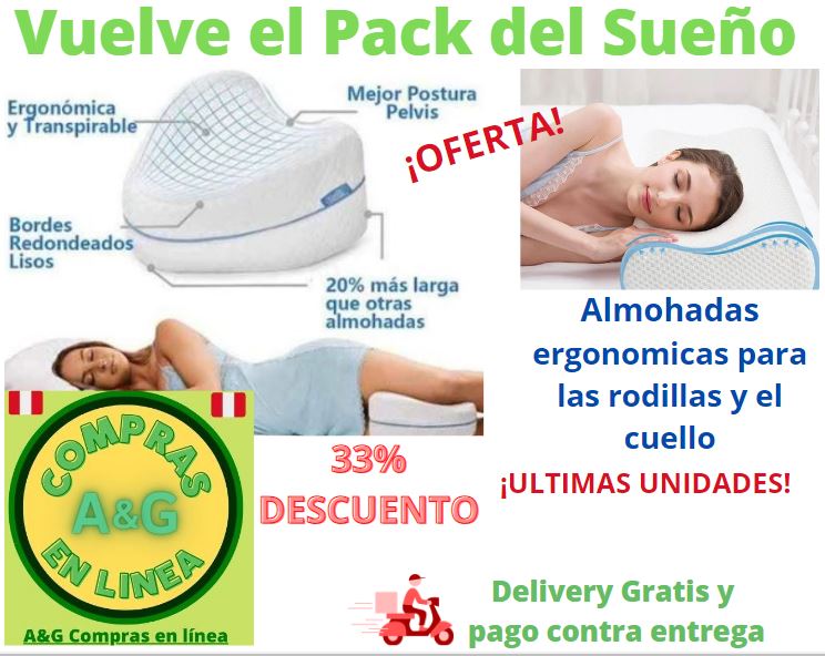 Almohadas ergonómicas para el cuello y rodillas